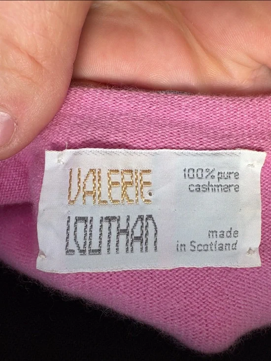 Women's CASHMERE Pink Knit Cami Tank Top - Classic Strappy Style - Picture 6 of 8